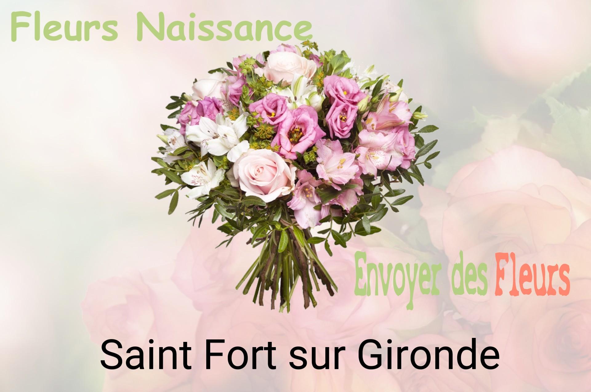 Bouquet de fleurs de naissance livré à Saint-Fort-sur-Gironde